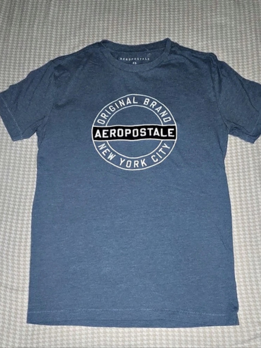 Aeropostale Graphic Logo Tee in Blue Size XS